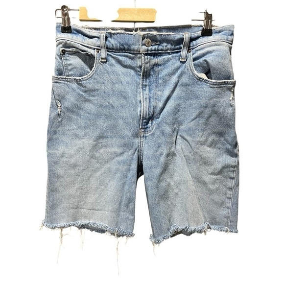 Abercrombie & Fitch Pants - ABERCROMBIE & FITCH ~ The 90s Straight Ultra High Rise Cutoff Shorts